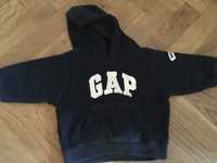 Piękna ciepła bluza z kapturem GAP rozm. 68 unisex