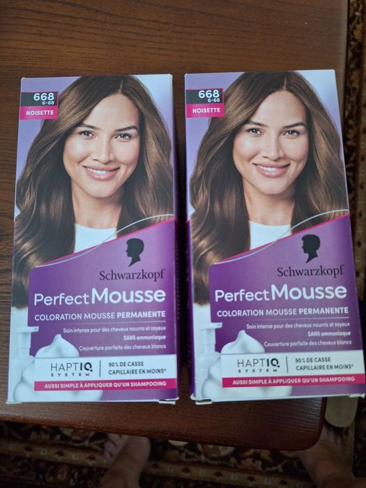 Dwie Farby do włosów  Perfect Mousse 668