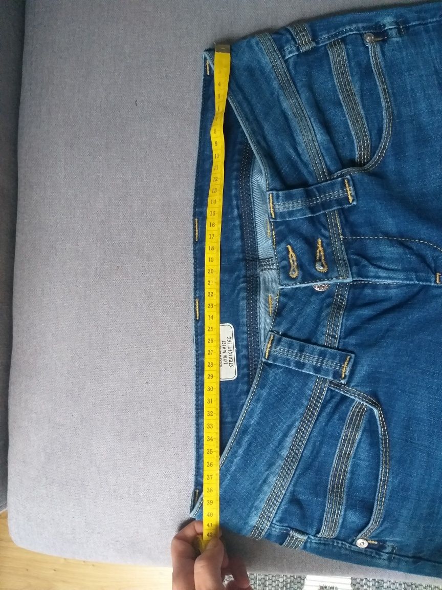 Spodnie biodrówki, jeansy, niski stan, M/L