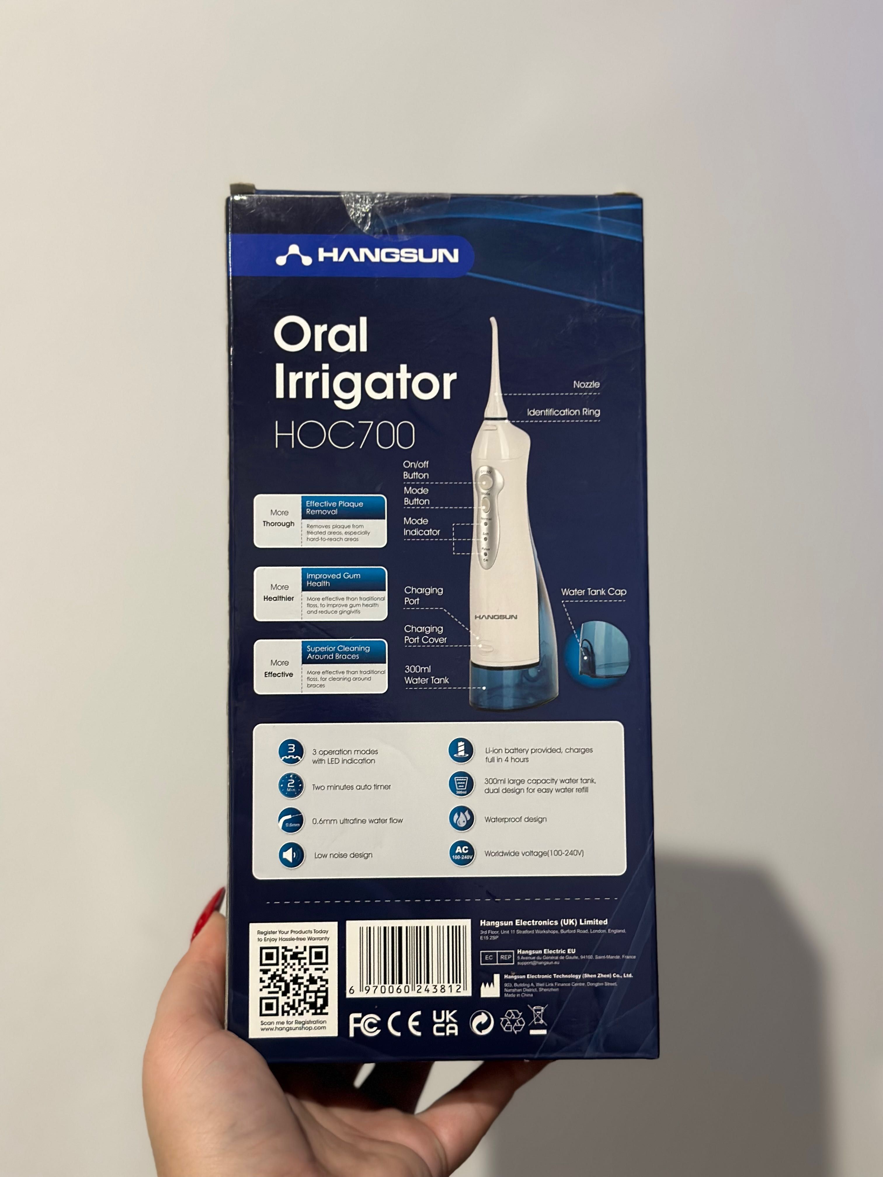 Oral Irrigator HOC700 Бездротовий іригатор для ротової порожнини
