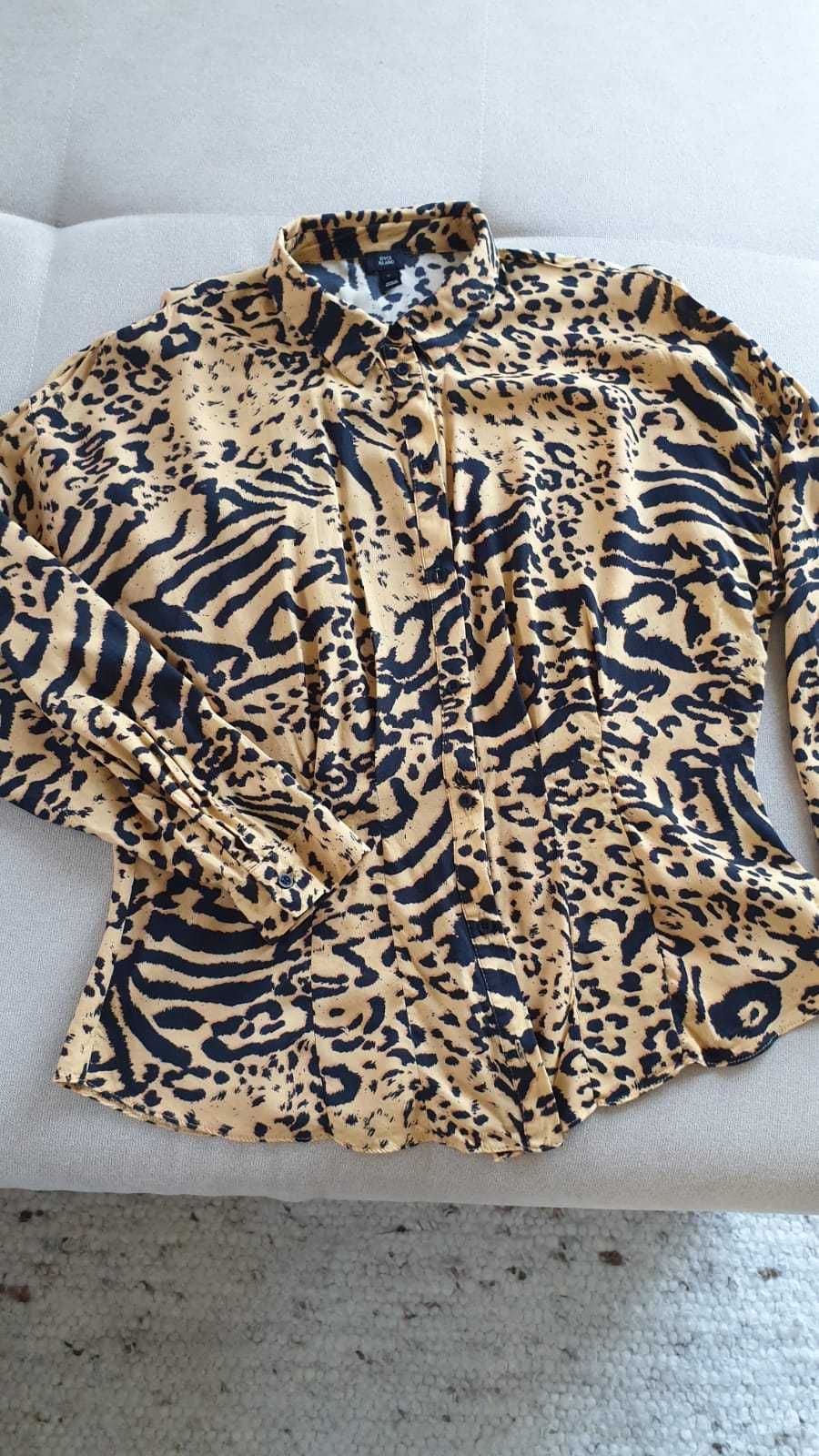 Koszula   bluzka damska River island  Extra pantera,wzór zwierzęcy