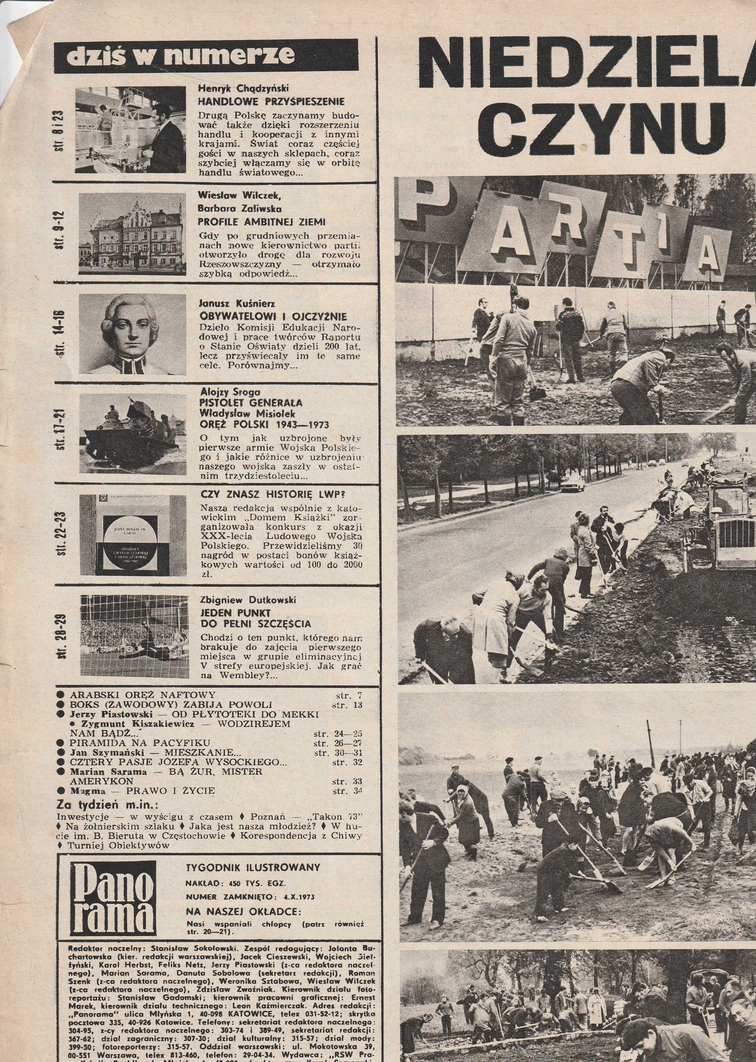 PANORAMA 14.10.1973/41 Extra prezent na urodziny