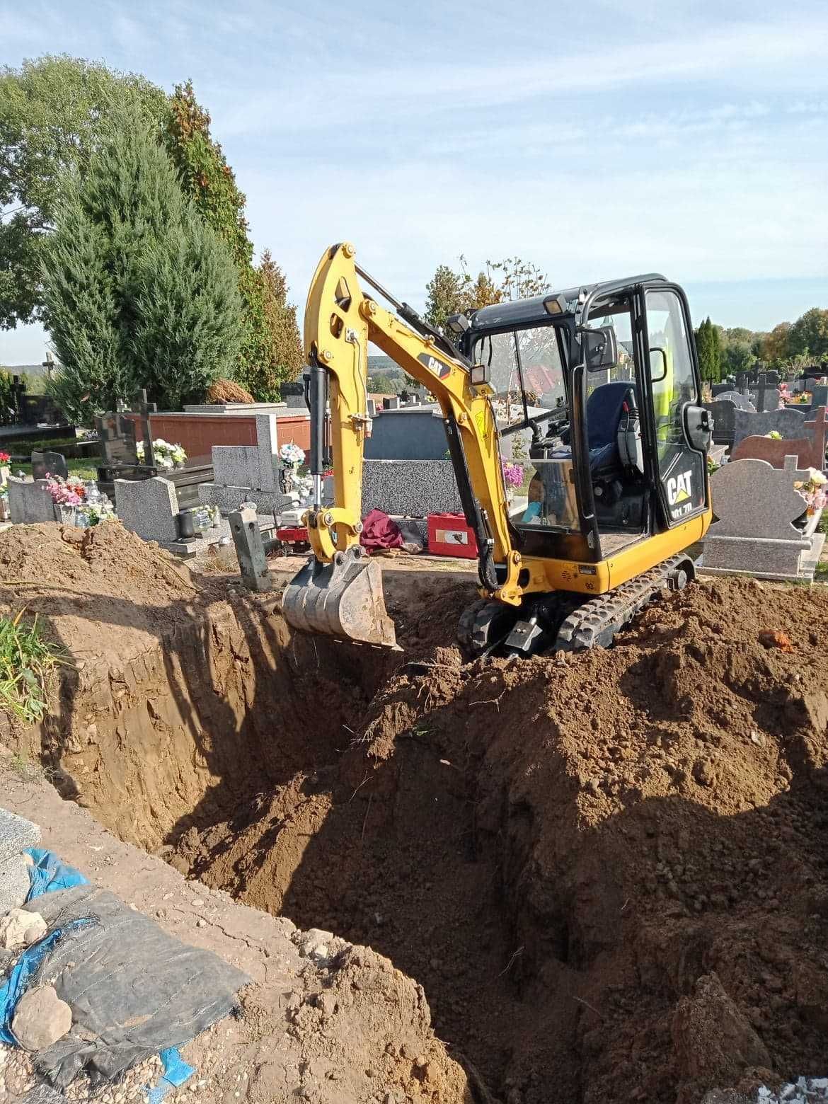 Usługi minikoparką, wykopy