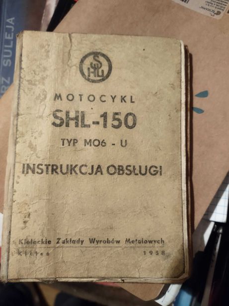 Instrukcja obsługi Motocykl SHL 150