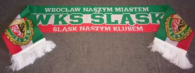 WKS ŚLĄSK WROCŁAW !! Szalik piłkarski sportowy. Śląsk Naszym Klubem !!