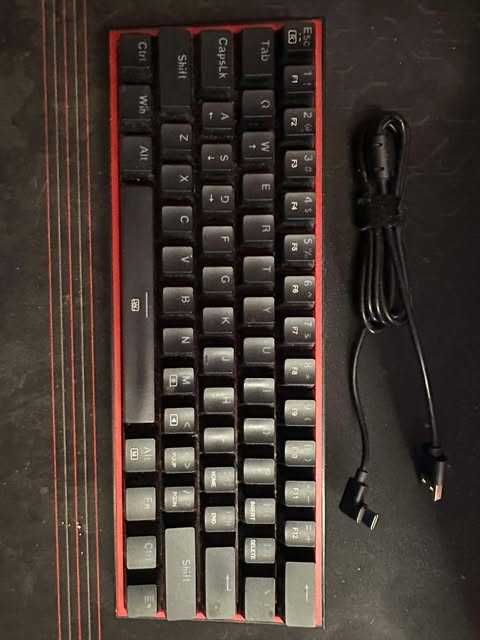 Klawiatura Redragon K617 Fizz RGB Red Box Switch Czarny