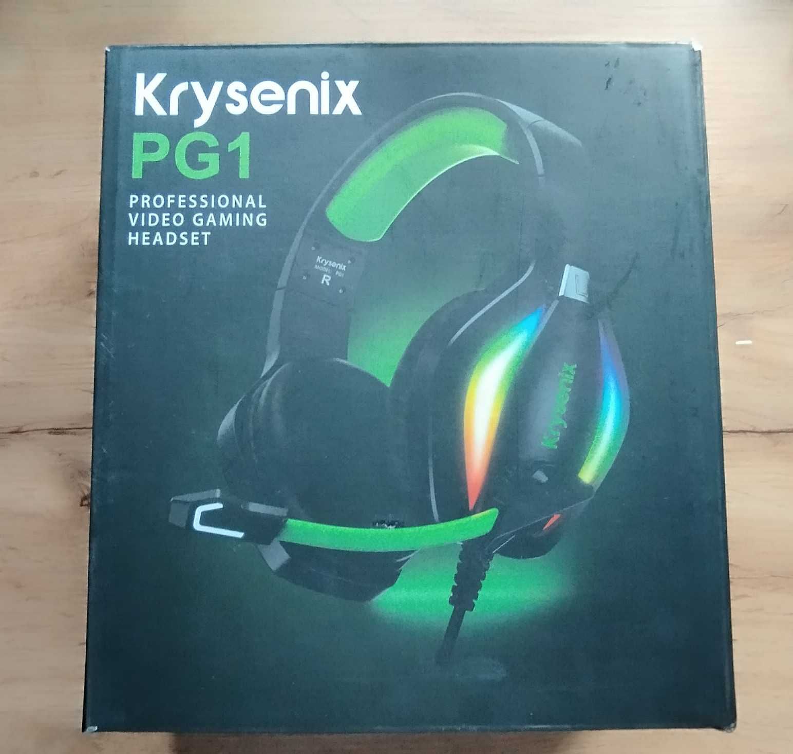 Słuchawki do gier PG1 z mikrofonem Krysenix