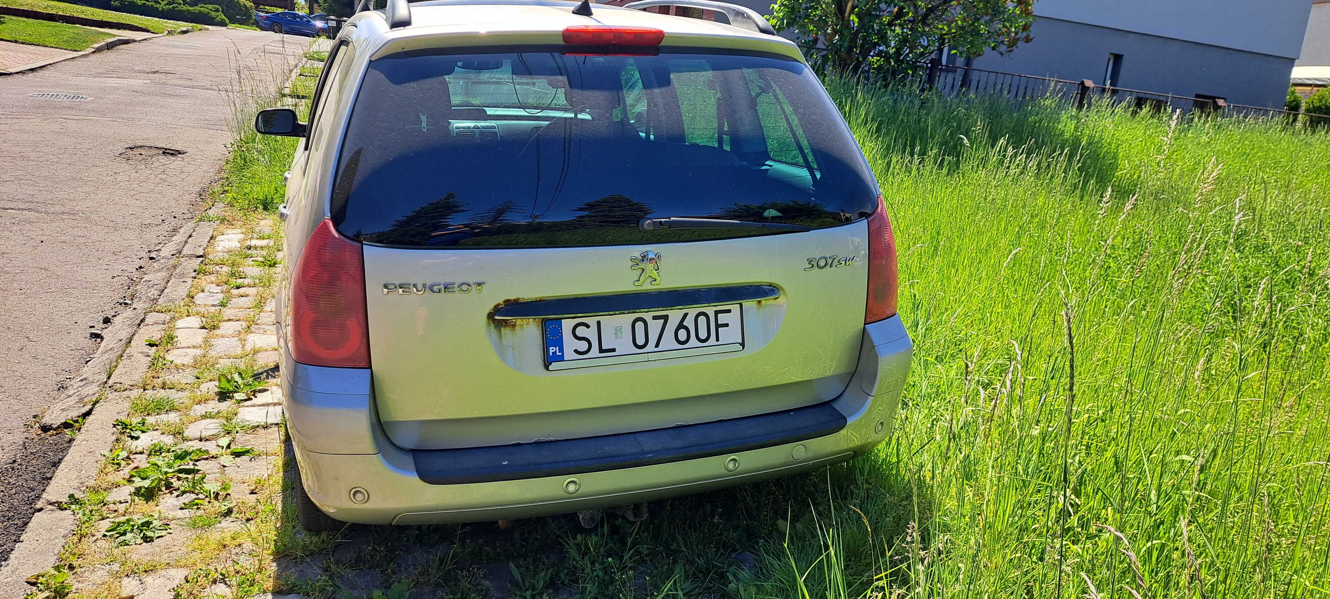 Peugeot 307 SW gaz, hak, uszkodzone sprzegło