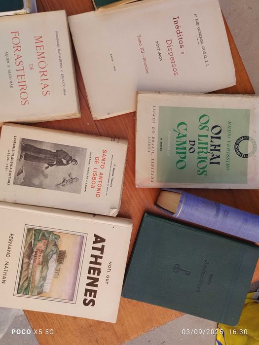 Vendo lote de livros alguns muito antigos