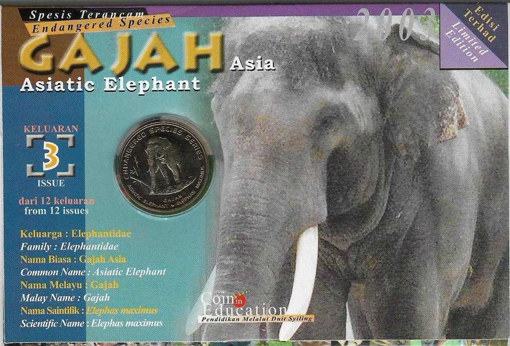 Malásia - - - "Espécies Animais Ameaçadas" - - - - - Moedas