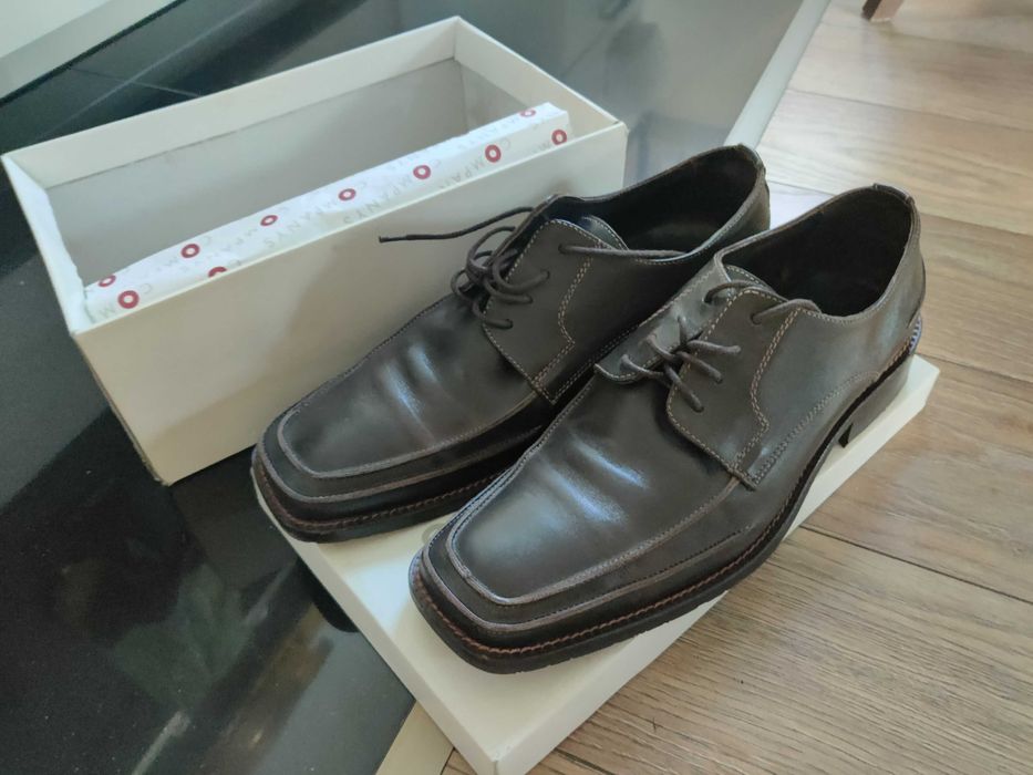 Cottonfield Jackpot, buty skórzane, rozm. 45., jak Gant, Ecco, Venezia