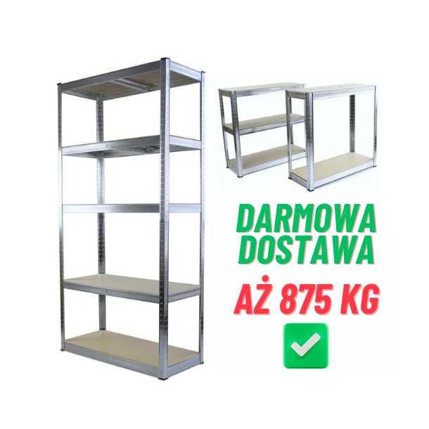 Regał magazynowy metalowy *3W1 OKAZJA* 180cm x 90cm x 40cm 875kg