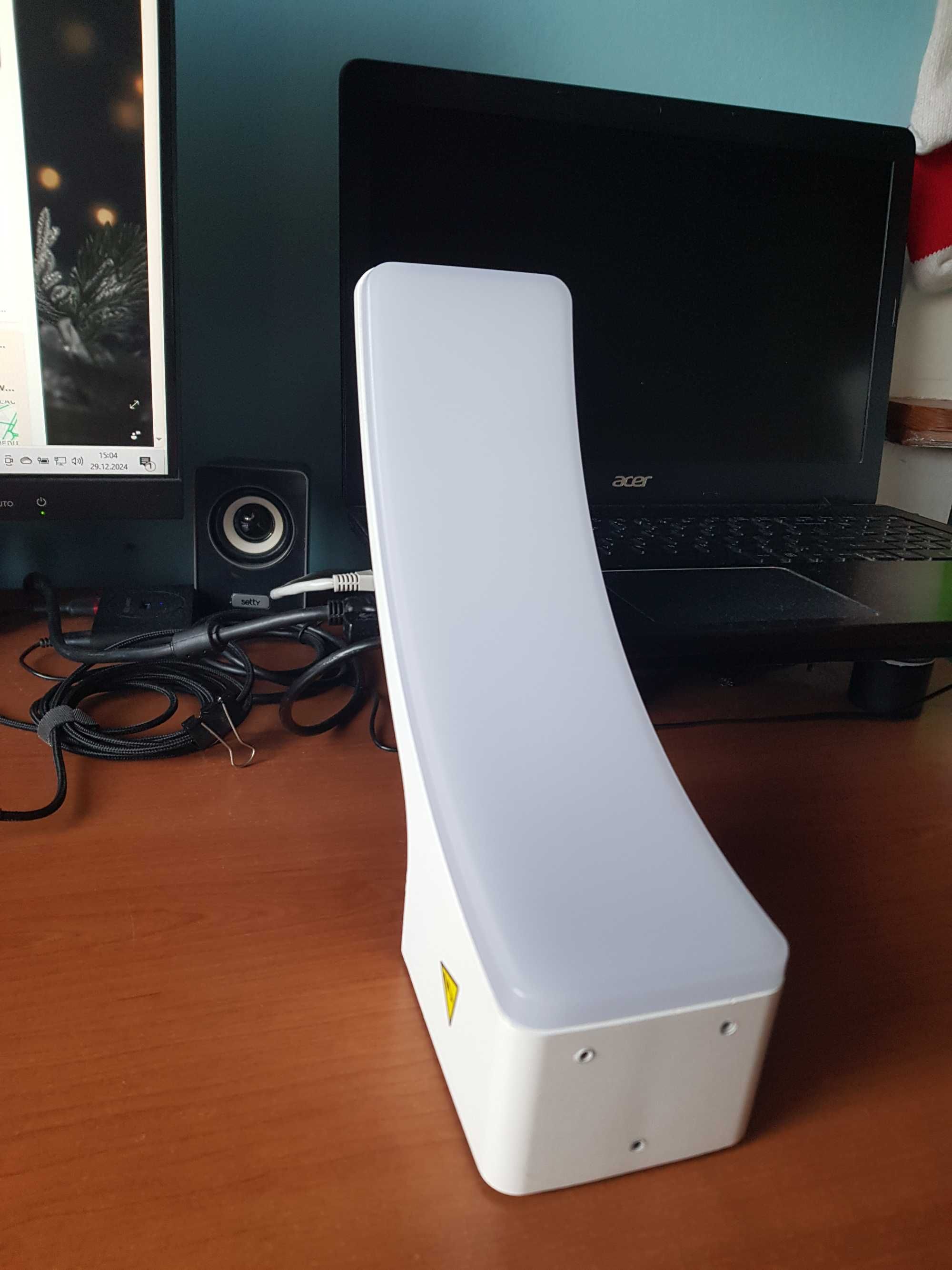 Fajne, Lampy zewnętrzne LED, 3 szt. biały kolor, Czujka ruchu