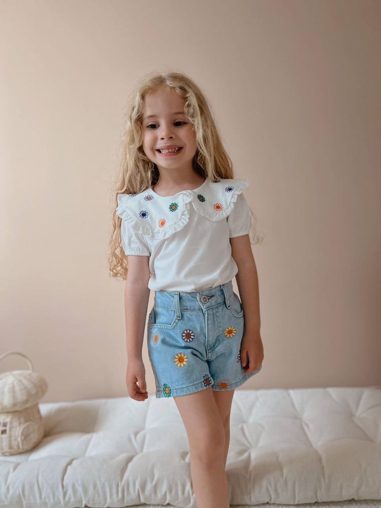 Костюм джинсовий джинсові шлорти джинсова рубашка  Zara   H&M 110/116