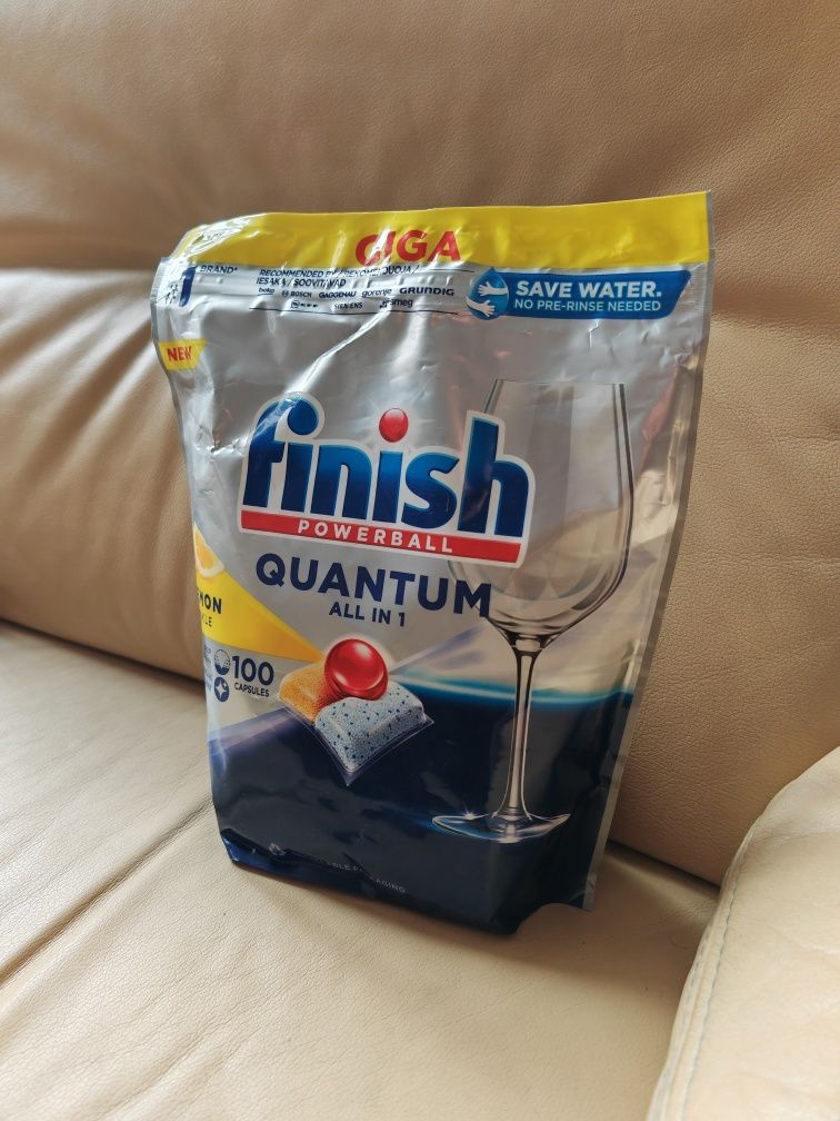 Kapsułki do zmywarki 100szt. Finish Quantum Lemon All in one