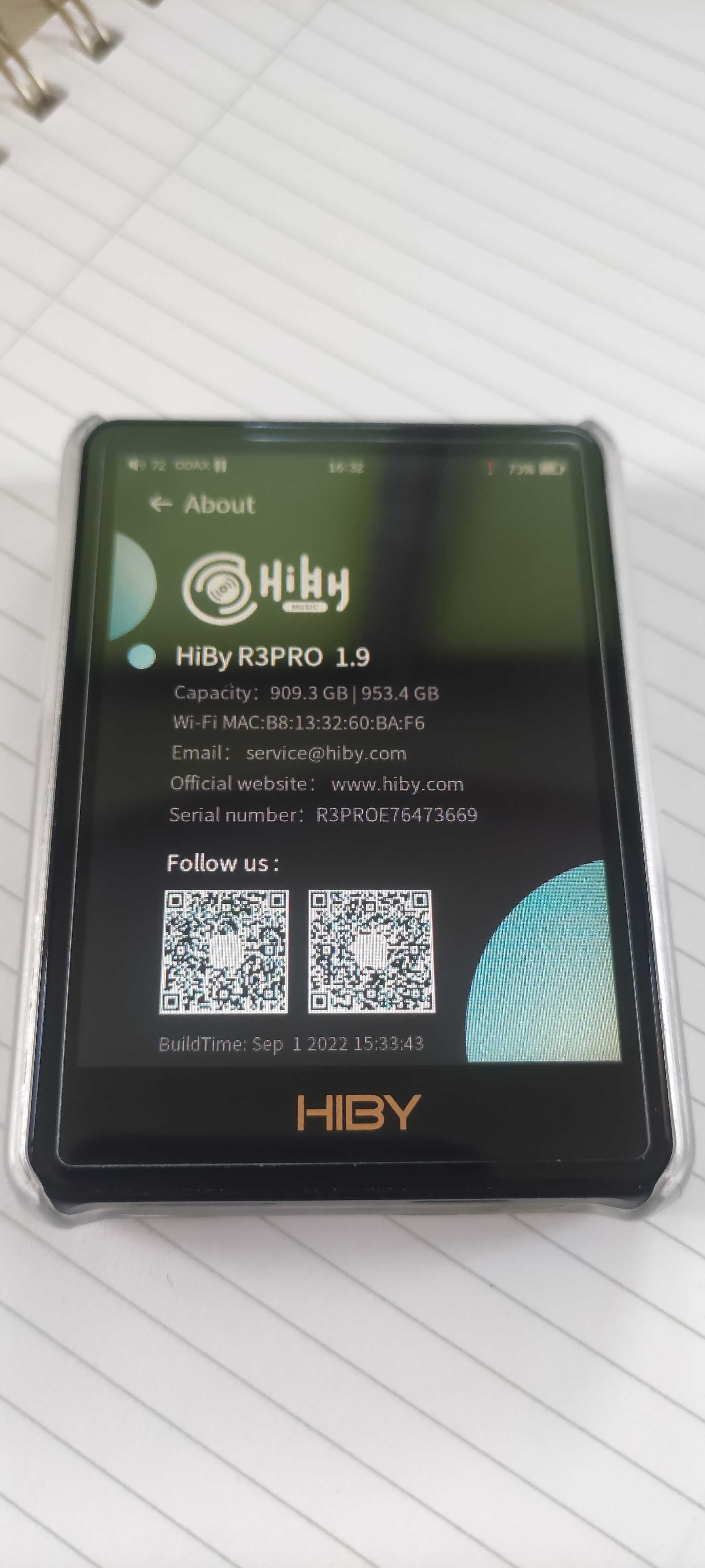 Hi-Fi плеер Hiby R3 Pro