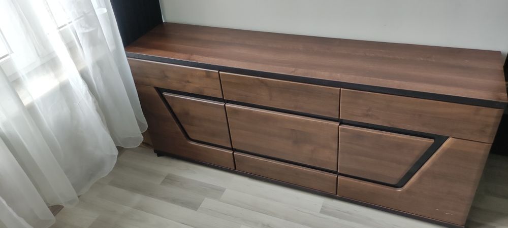 Zestaw mebli agata meble TES VERO szafa witryna szafka rtv ława komoda