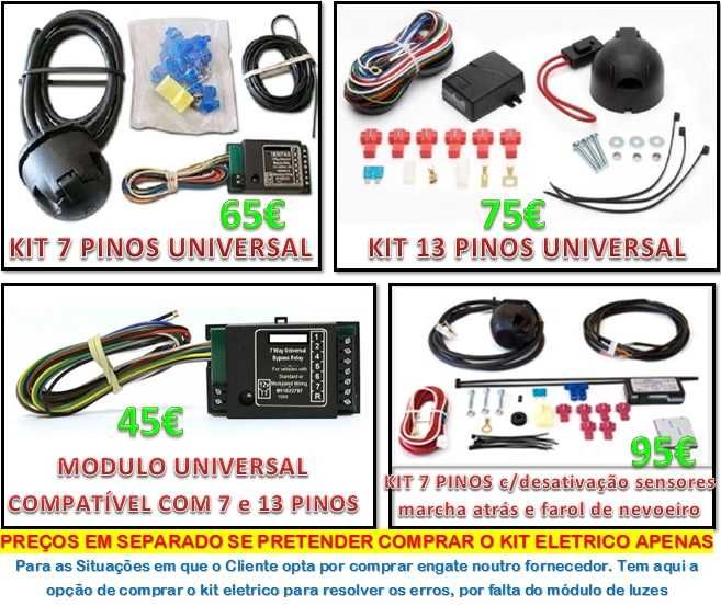 Engates de reboque para todas as marcas e Modelos