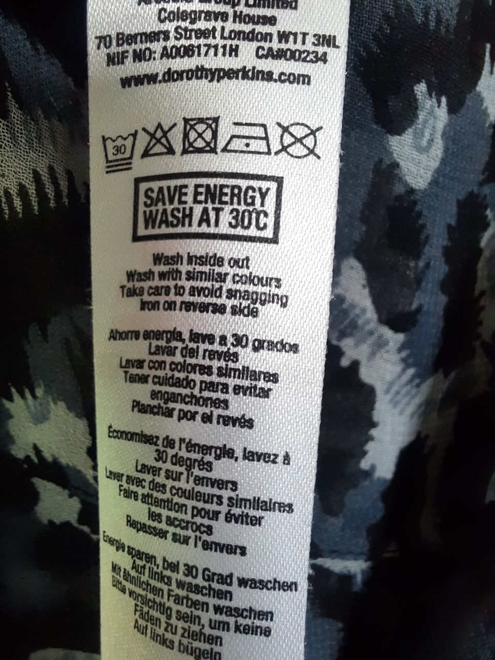 Przeźroczysta koszula Dorothy Perkins w zwierzęcy print