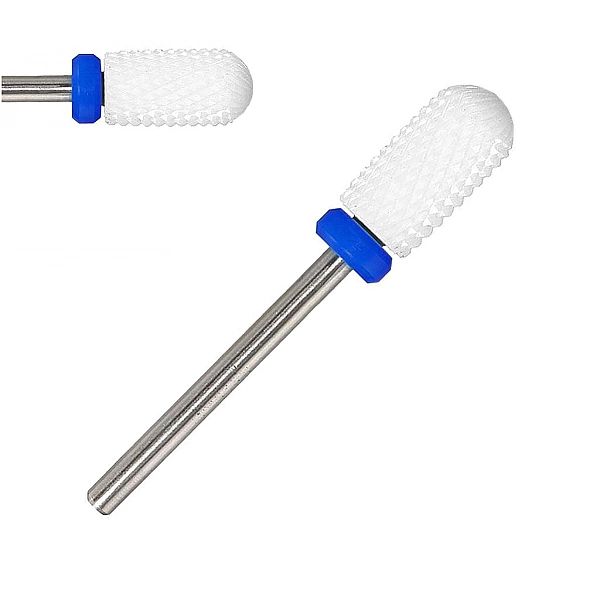 Frez ceramiczny - cylinder niebieski / Bass Cosmetics