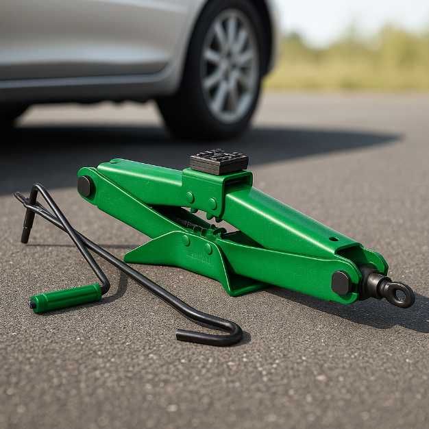 Mocny Lewarek Podnośnik Do Samochodu Trapezowy 2T 2000 KG Naprawa kół