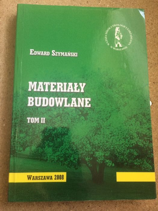 zestaw książek Materiały budowlane Tom I,II, matematyka, wstep do inf.