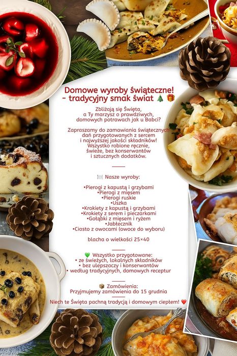 Domowe pierogi, krokiety, uszka