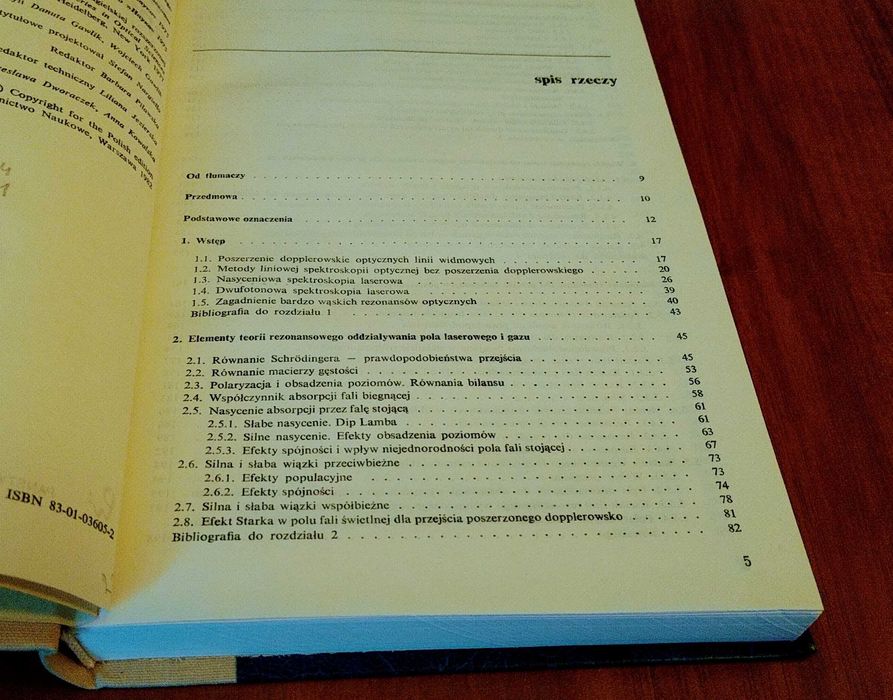 Nieliniowa spektroskopia laserowa Letochow Czebotajew twarda bdb-
