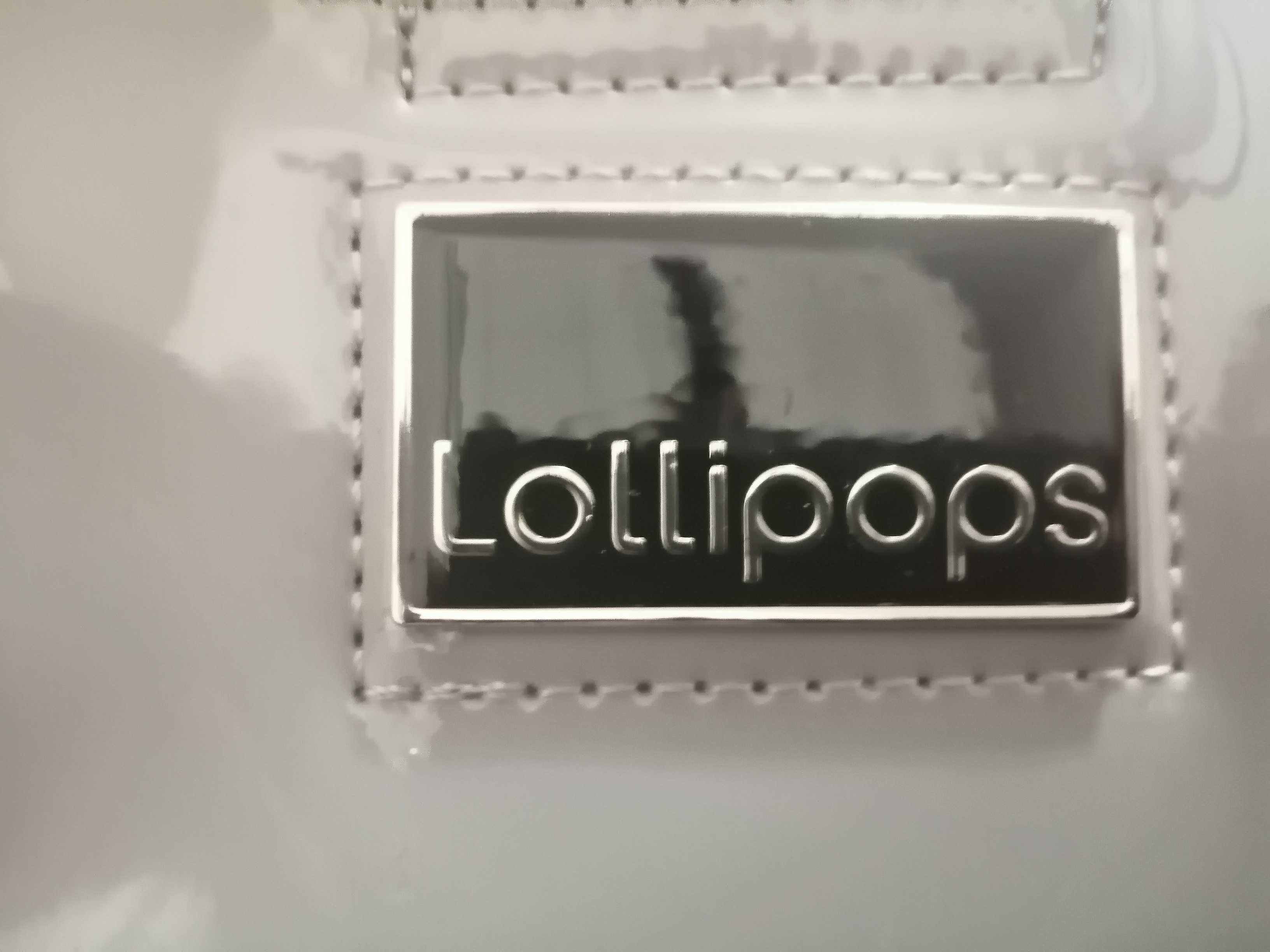 Carteira Lollipops em cinza vinil (nova)