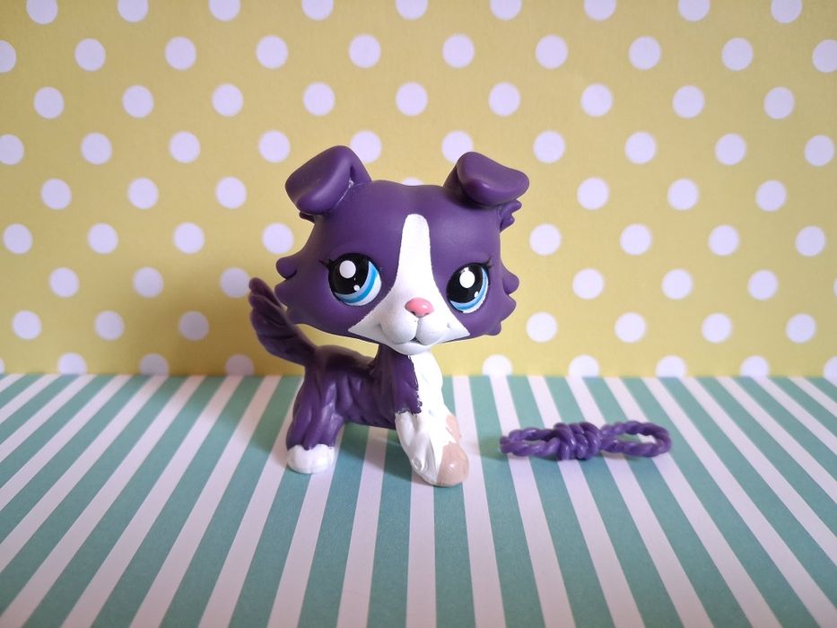 Littlest Pet Shop LPS unikatowy pies Collie #1676 pop