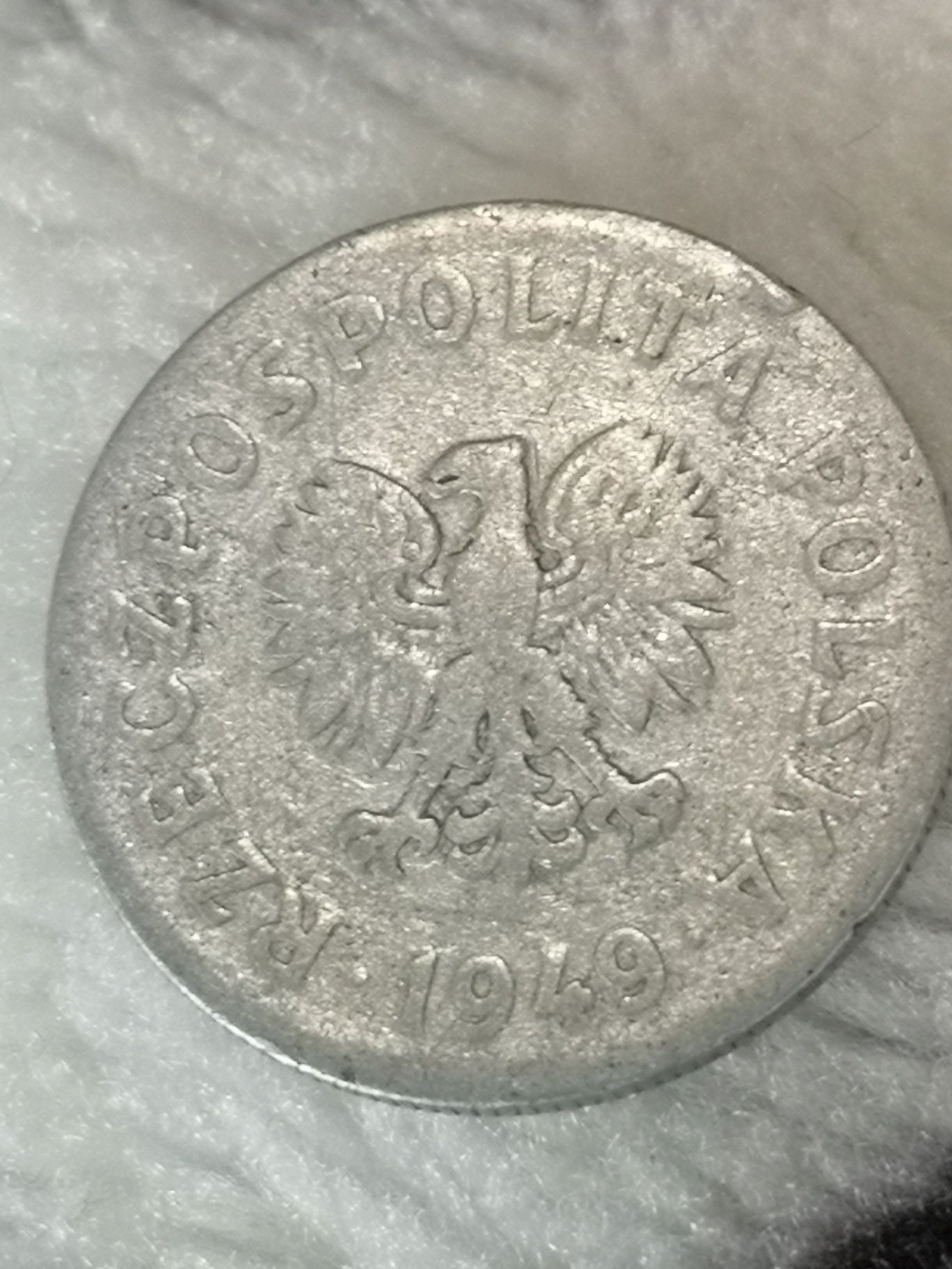 Moneta 50 gr z 1949 rok, bez znaku mennicy,sprzedam