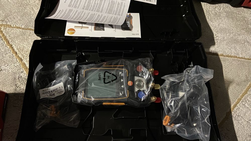 Manometry elektroniczne Testo 550s sondy na kablu Smart Bluetooth