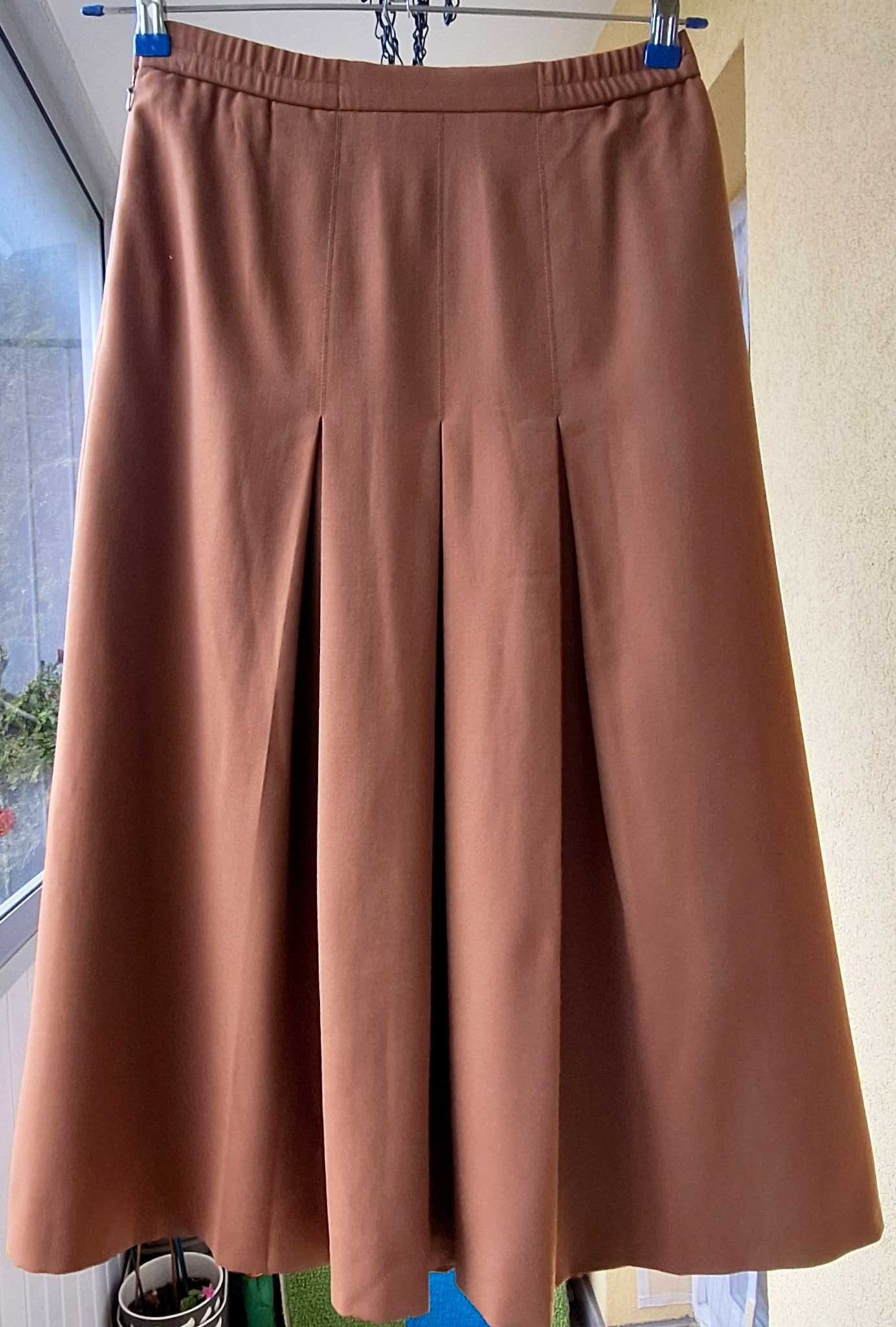 Wełniana plisowana spódnica Aquascutum vintage