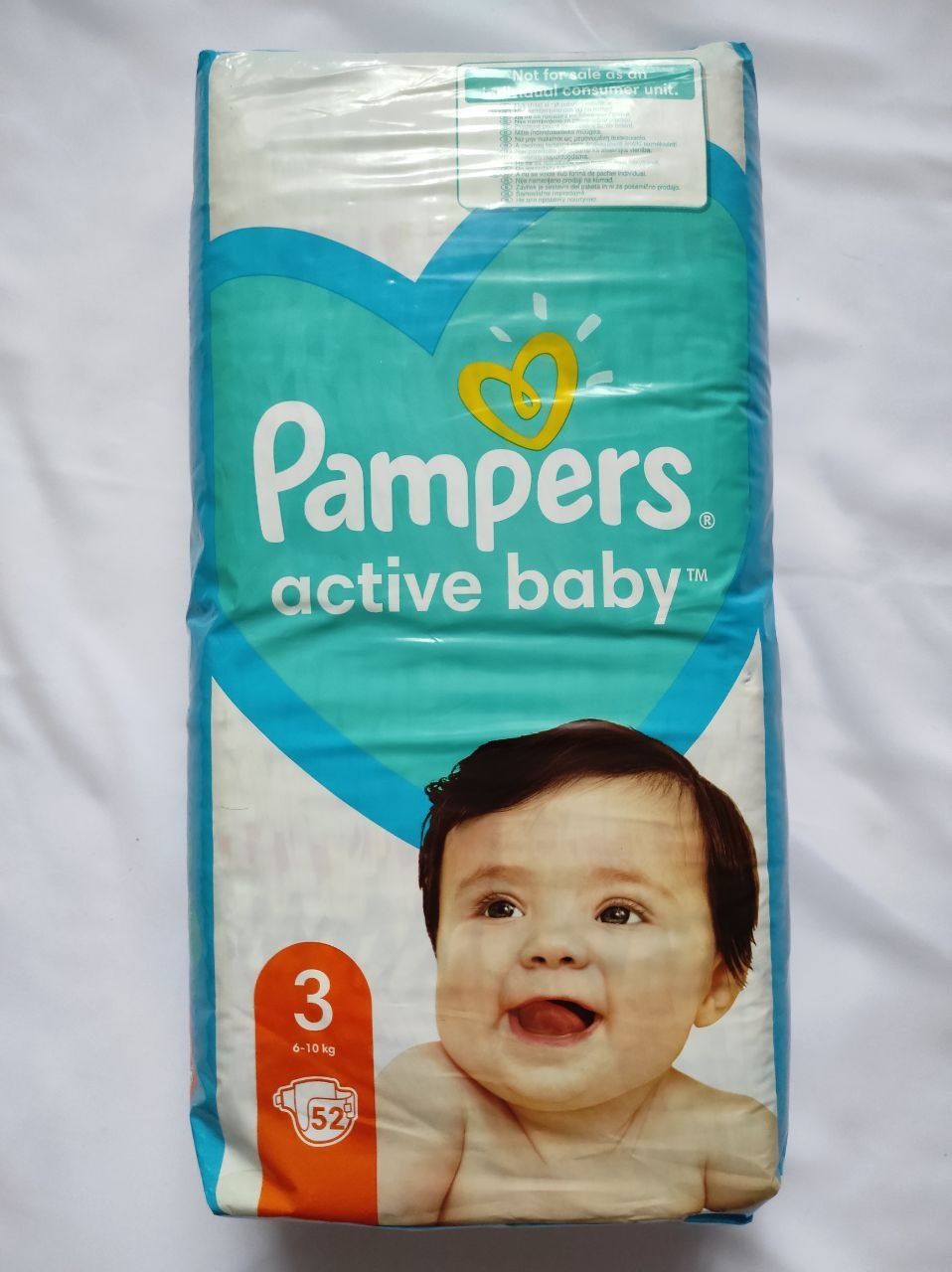 Підгузки дитячі Pampers Active baby №3 (6-10кг.) 52шт. нові