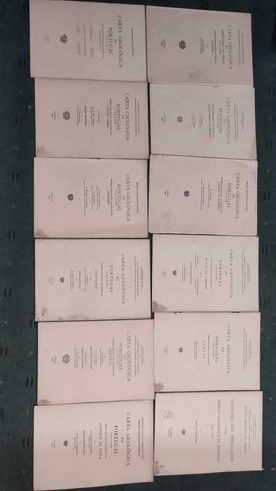Carta Geológica de Portugal - 21 Volumes - Anos 60