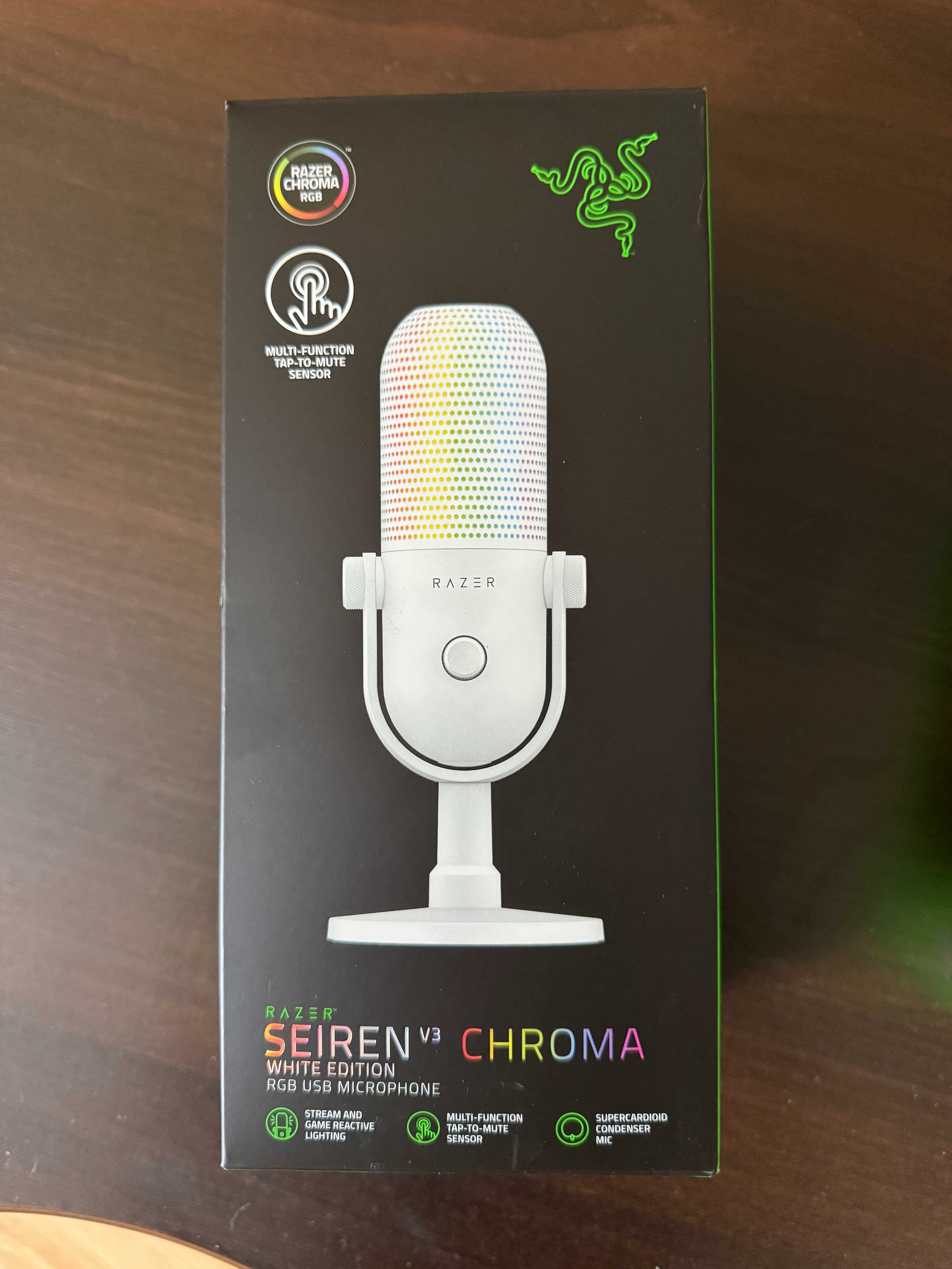 Мікрофон Razer Seiren V3 Chroma White