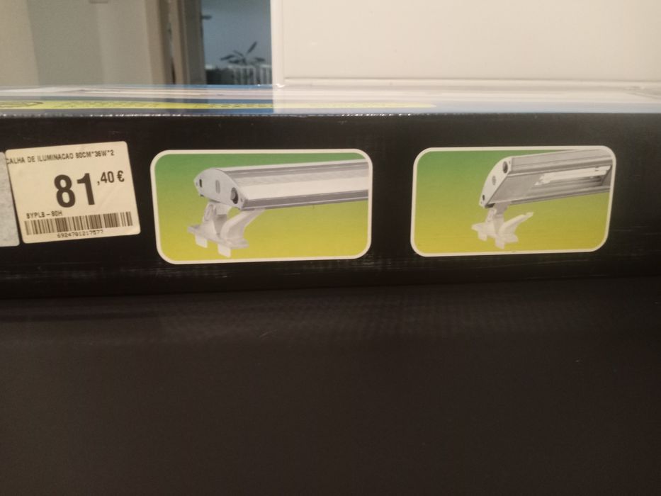 Calha iluminação aquário, 80cm, nova. Caixa ainda selada.