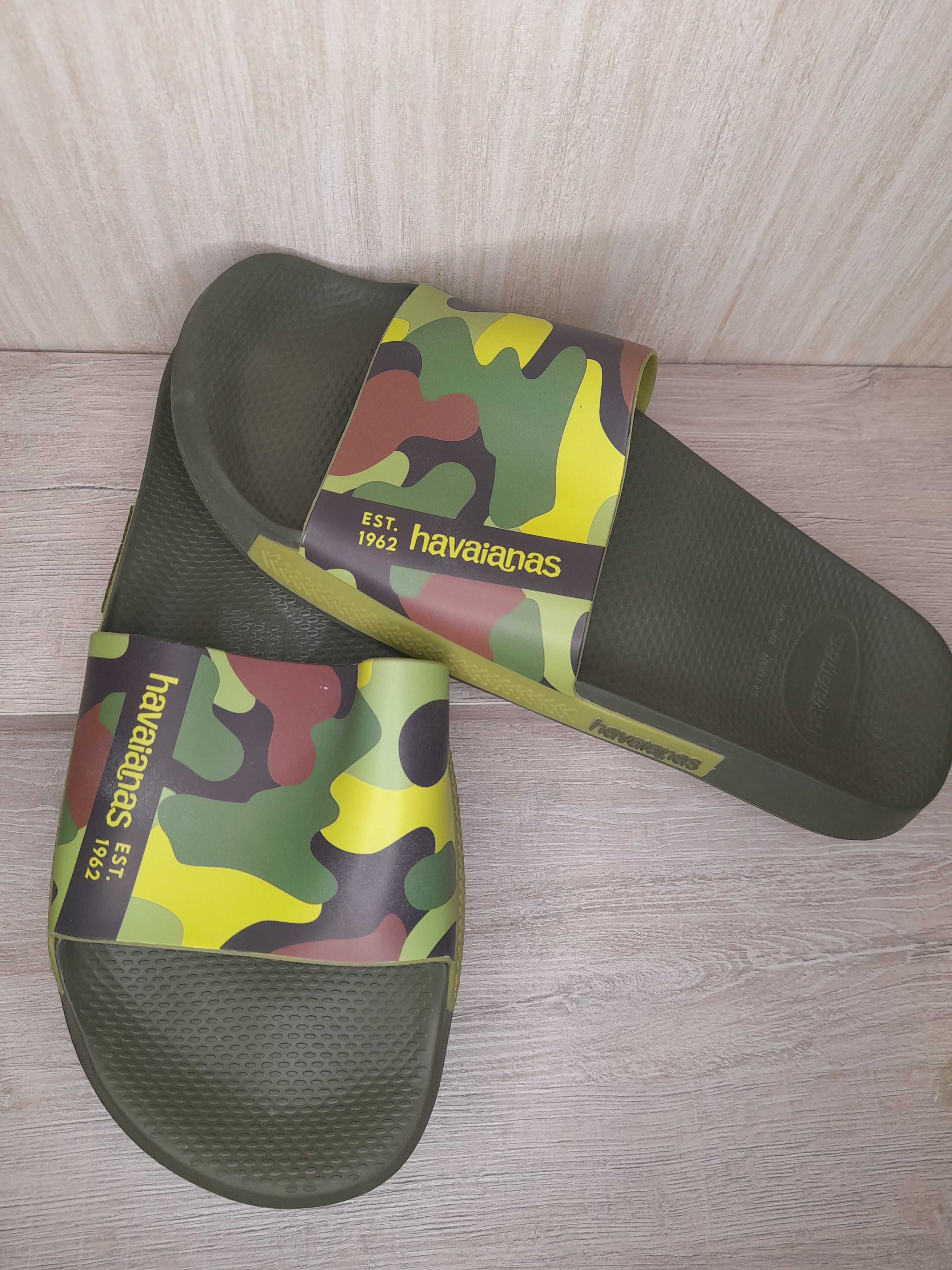Klapki HAVAIANAS Slide Print Zielone Moro  –nowe!