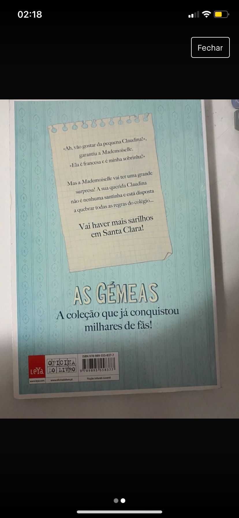 As Gémeas - Claudina no Colégio de Santa Clara: Volume 7