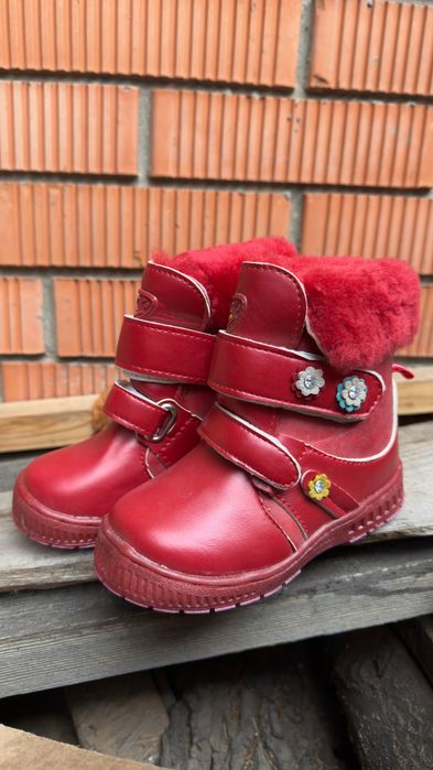 25р теплі зимні черевички чоботи на дівчинку зимние ботинки на девочку
