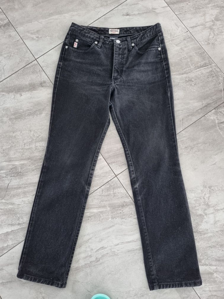 Guess czarne męskie  spodnie jeansowe rozm 29