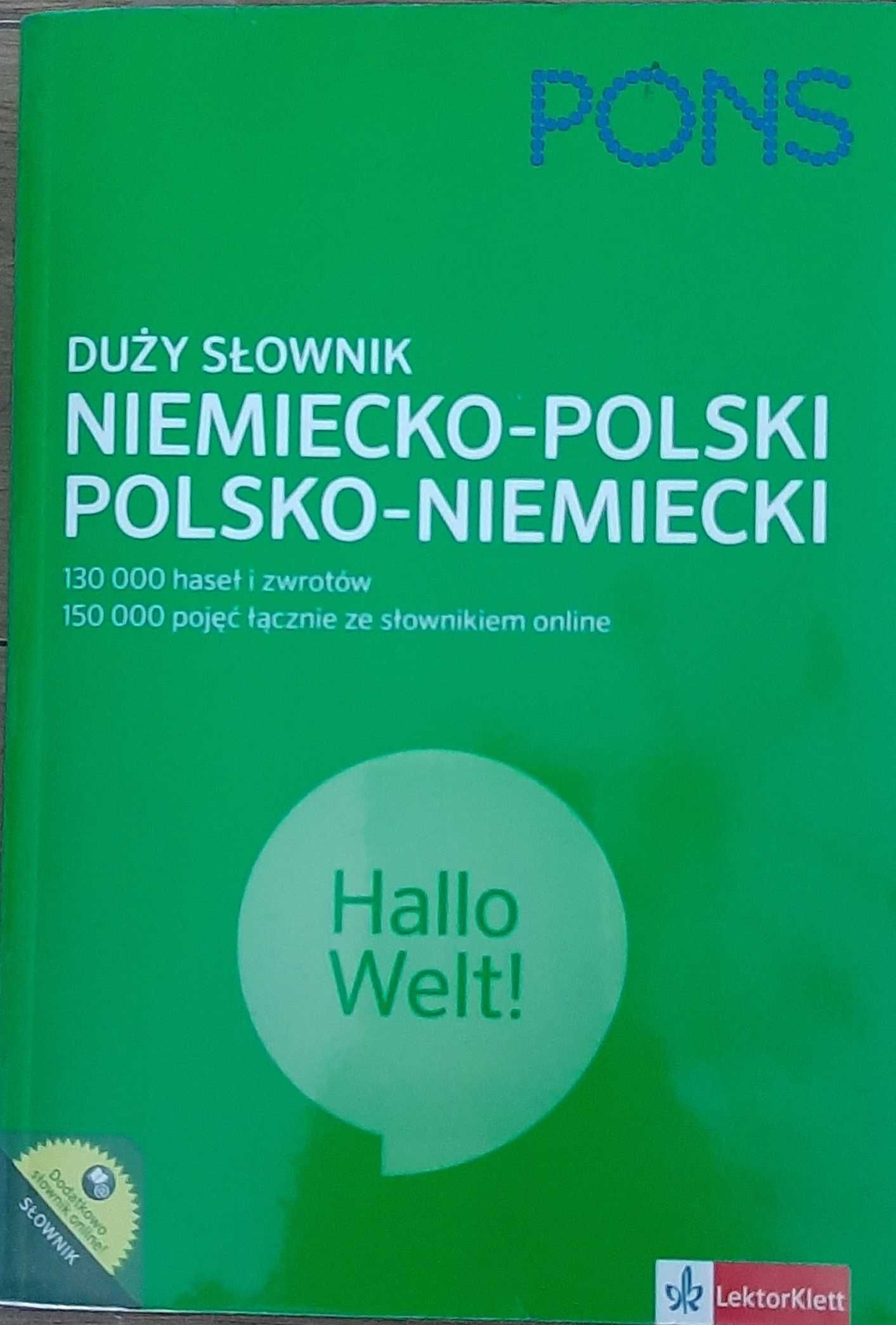 Pons duży słownik niemiecko-polski polsko-niemiecki