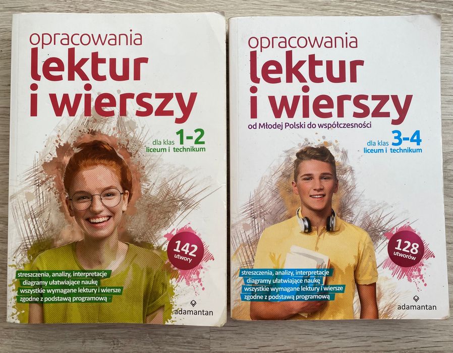 Opracowania lektur i wierszy