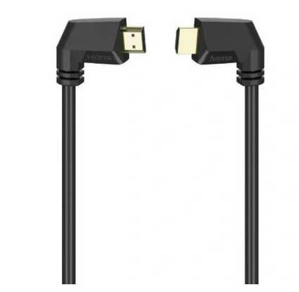 Oryginalny Szybki Kabel Hama kabel kątowy x 2 HDMI 1,5m HDMI-HDMI