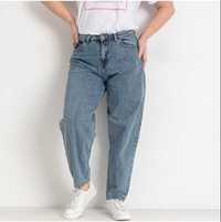 Ропродаж Жіночі джинси слоучі балони, МОМ сині 48-52 розміри