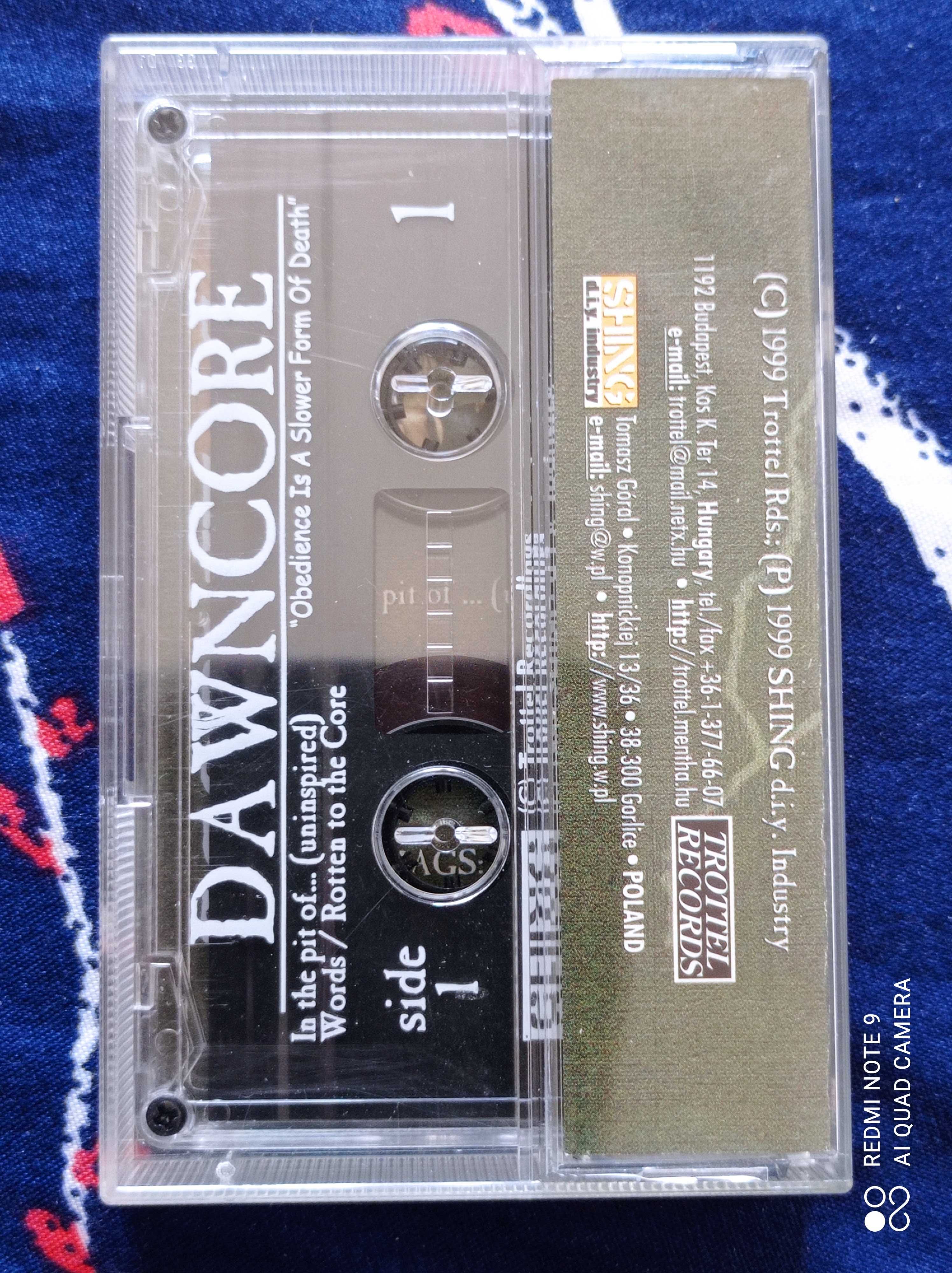Dawncore - Obedience Is The Slower Form Of Death kaseta Newborn