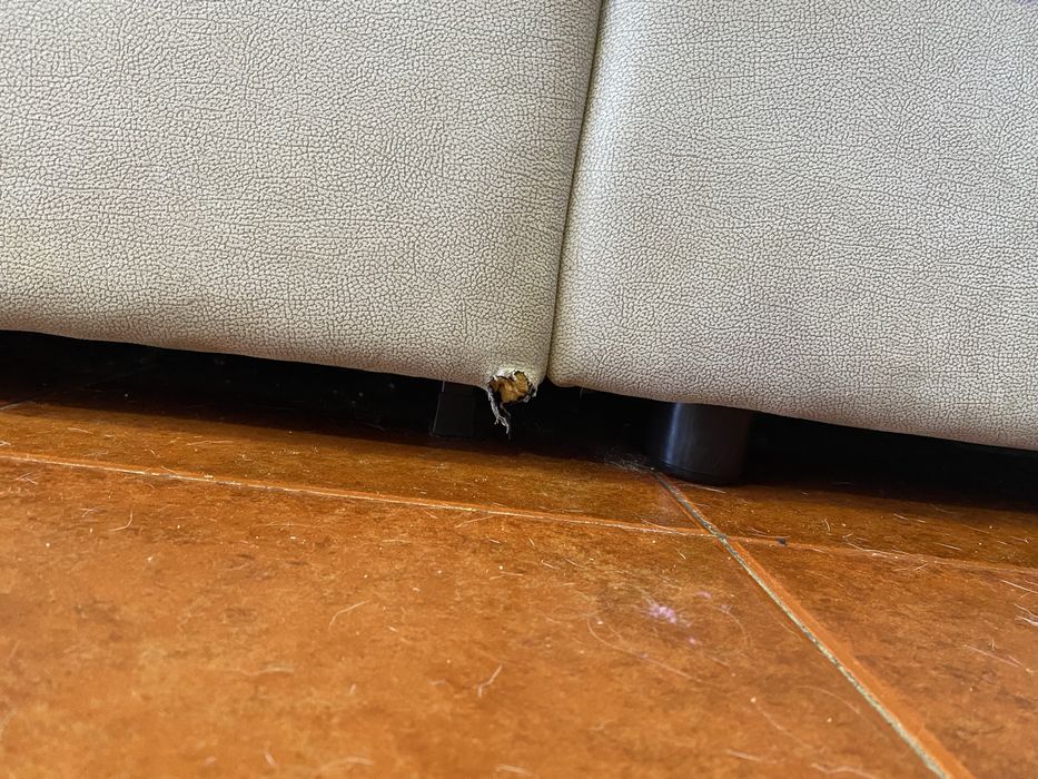 Sofá em microfibra