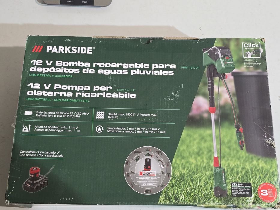 Bomba recarregável Parkside 12V