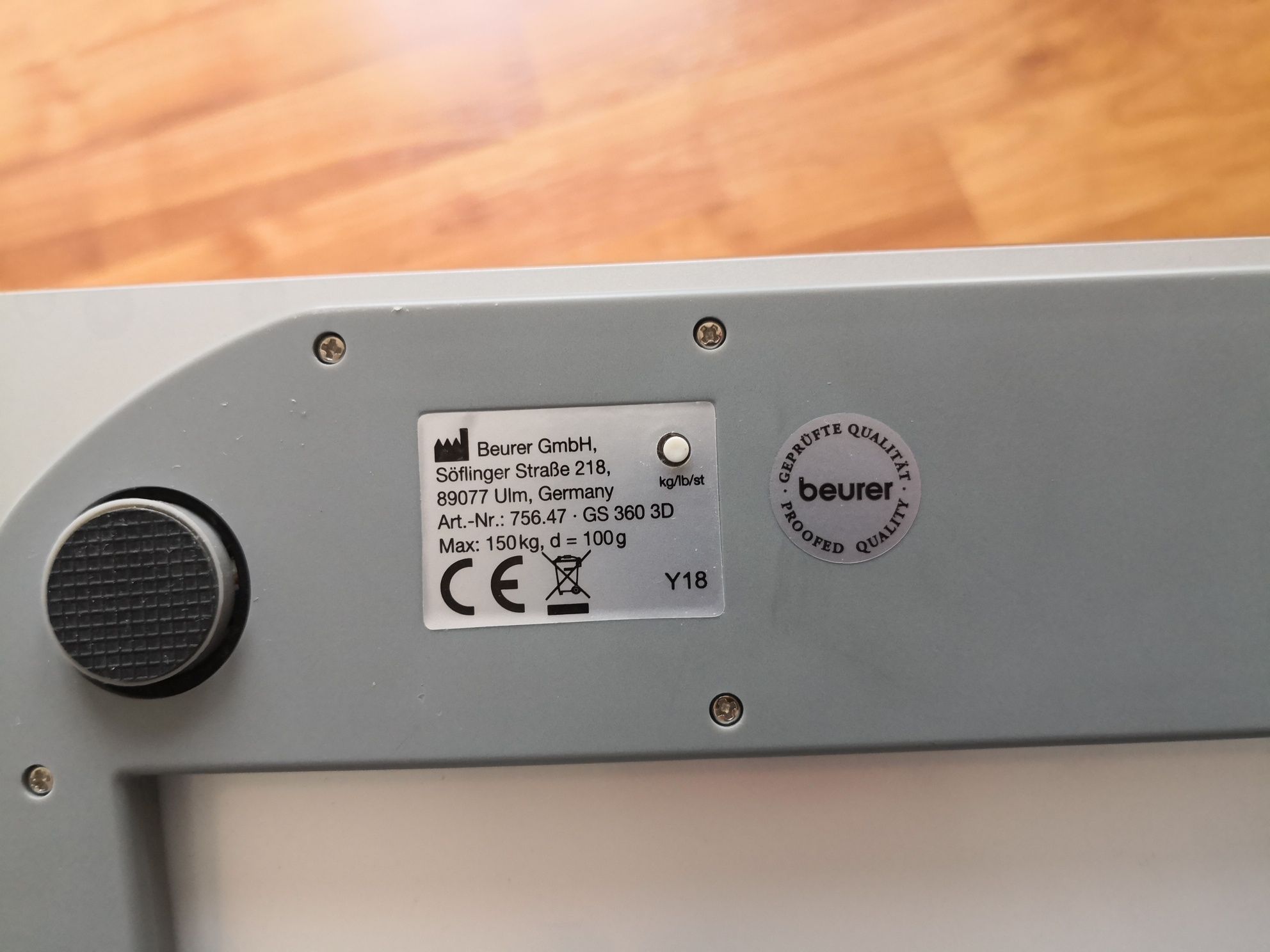 Waga łazienkowa Beurer 3D efekt