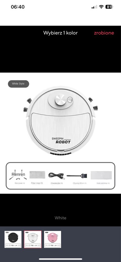 Odkurzacz irobot mini